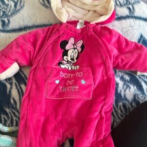 Disney Pink and White Baby Outfit